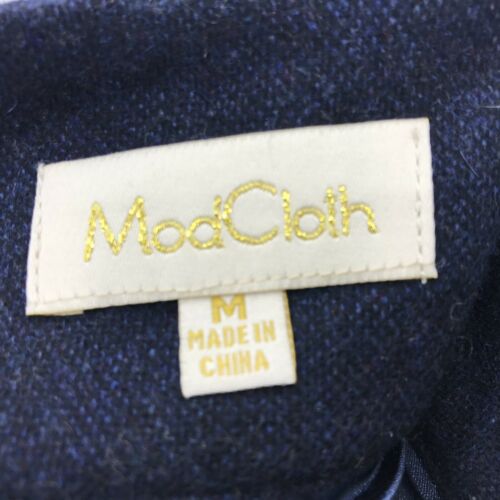 ModCloth Midi Skirt Size Medium Pleated Knee Length Wool Like Material Navy Blue - Fresh Stock Dated February 2026
