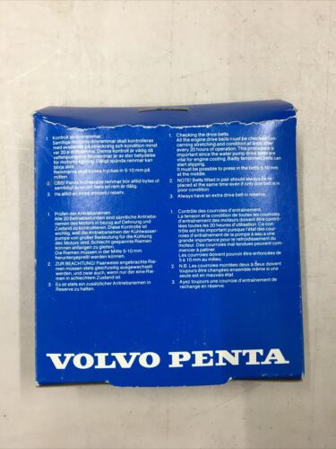 Volvo Penta Marine Boat Engine Drive Belt  834548-0 - Fresh Stock Dated February 2026