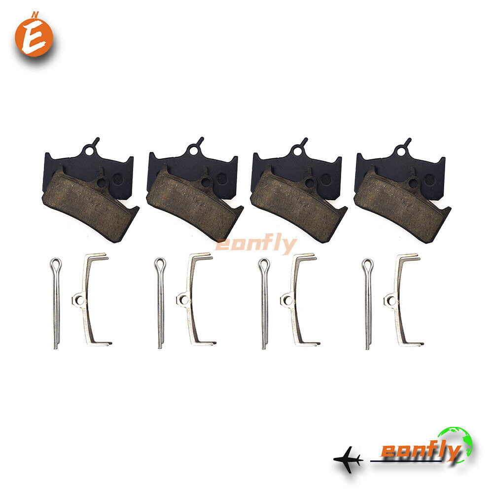 4 Pairs Bike Bicycle Organic Disc Brake Pads For Grimeca System 12 - Fresh Stock Dated February 2026
