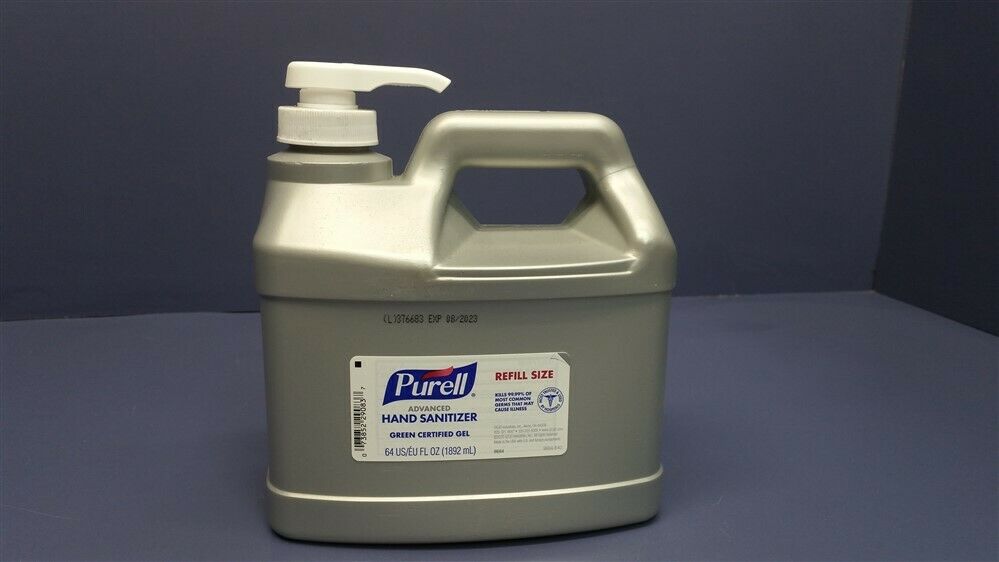 (4 Jugs) PURELL Advanced Hand Sanitizer 1/2 Gallon Gel 64 oz 2L Pump Refill Jug - Fresh Stock Dated February 2026