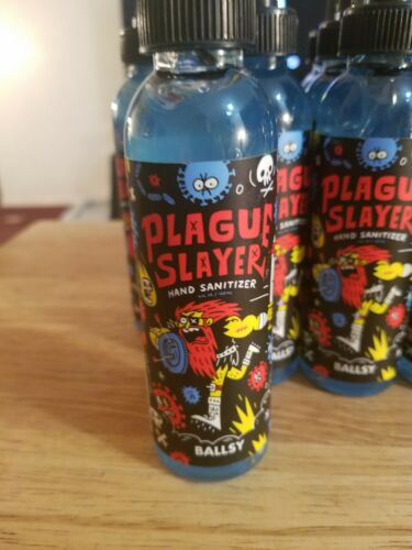 Ballsy Plague Slayer Hand Sanitizer  4 oz. - Fresh Stock Dated February 2026