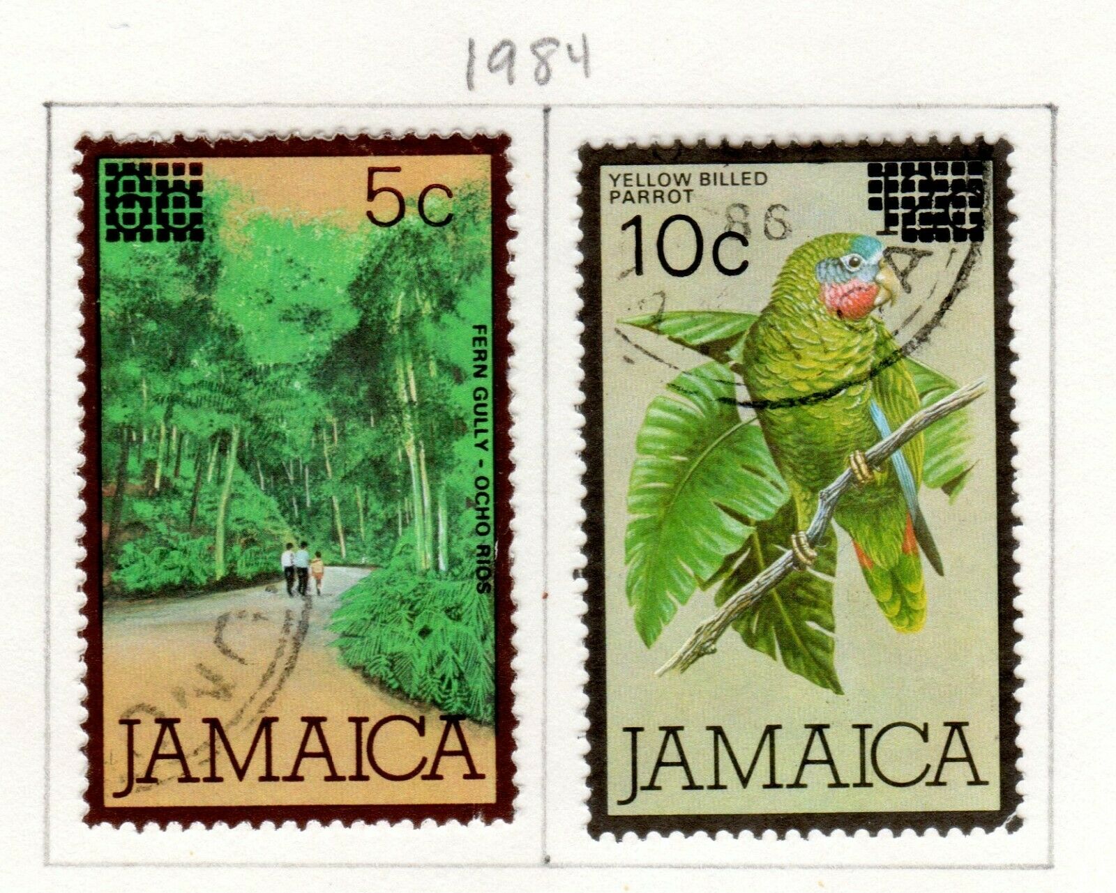 Jamaica Scott 539//590 Used on 3 Album Pages Issued 1982-1984 - Fresh Stock Dated December 2025