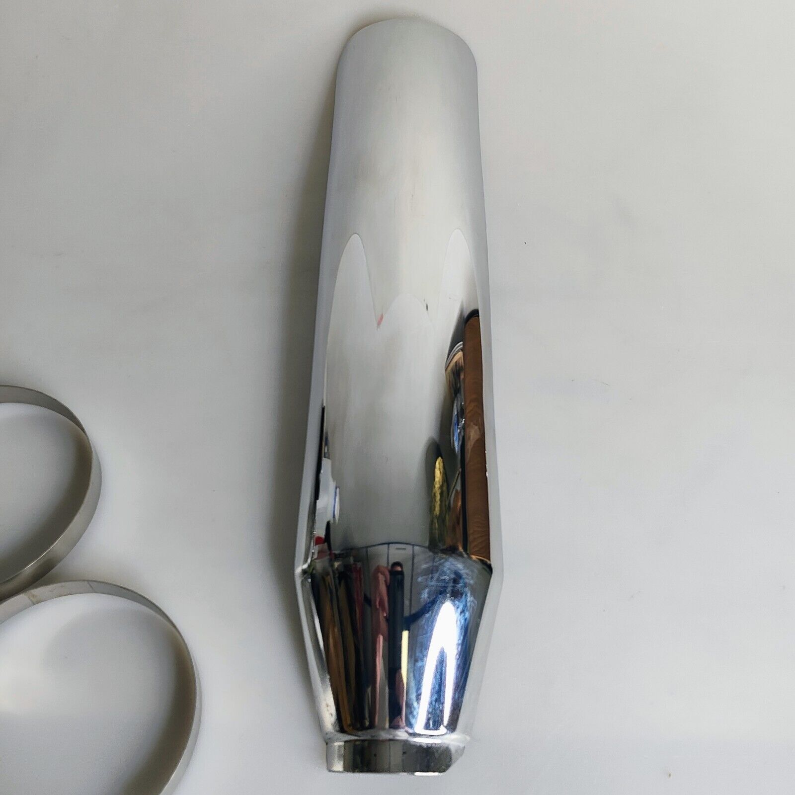 Harley Davidson 2000-Later Fatboy FXD OEM Chrome Muffler Heat Shield 65463-00 - Fresh Stock Dated February 2026