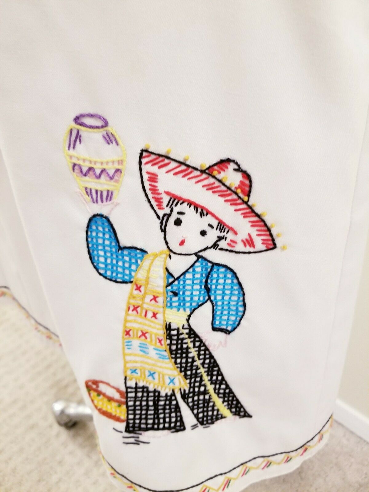 70's/80's Vintage Women's Hem-Eyes White Wrap Skirt - Fresh Stock Dated February 2026