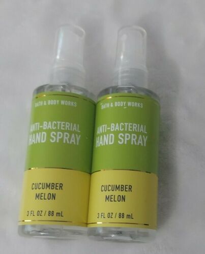 2-Pack Cucumber Melon NEW Anti-Bacterial Spray Sanitizer 3 oz Bath & Body Works - Fresh Stock Dated February 2026