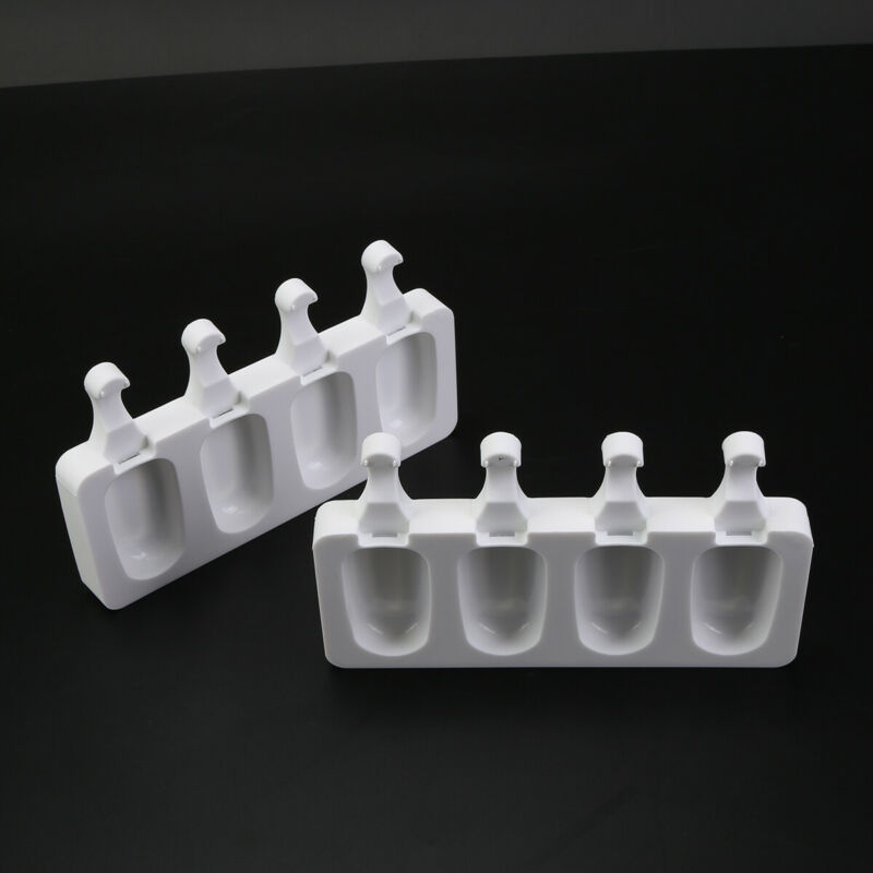 4Pack Cell Popsicle Molds Silicone DIY Frozen Ice Cream Mold Ice Lolly Pop Maker - Fresh Stock Dated December 2025