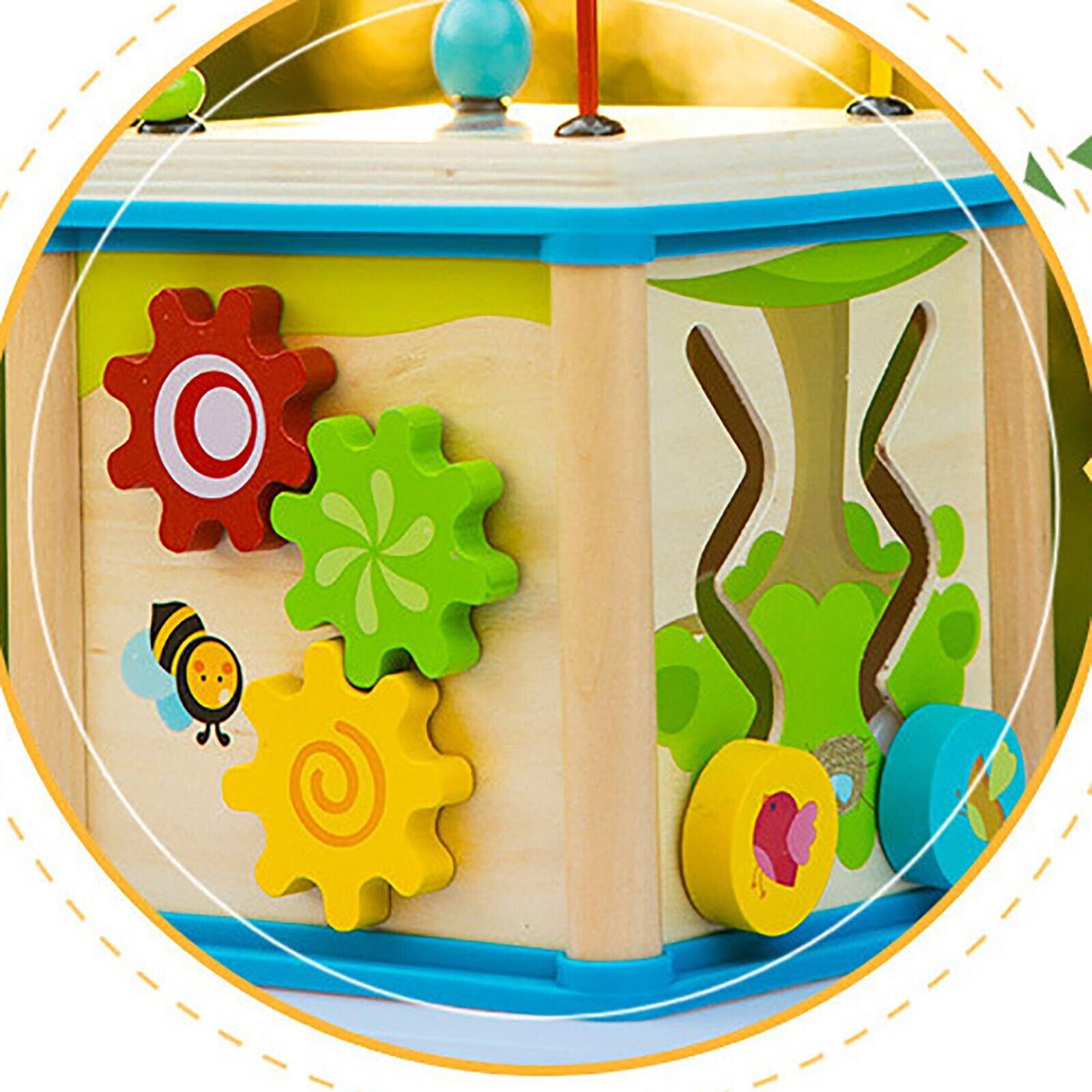 Four Sided Multifunctional Jewelry Box Baby Beading  Baby And Child Wooden - Fresh Stock Dated February 2026