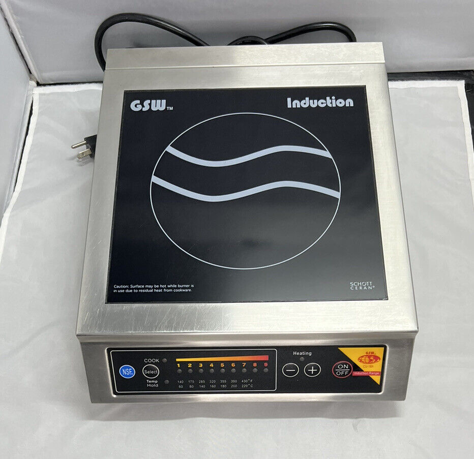 GSW CU-18A Commercial Portable Induction Cooktop Electric Countertop Stove - Fresh Stock Dated February 2026