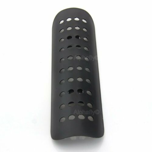 1X Fit Motorcycle Black+Hole Exhaust Pipe Heat Shield Cover Heel Guard Protector - Fresh Stock Dated February 2026