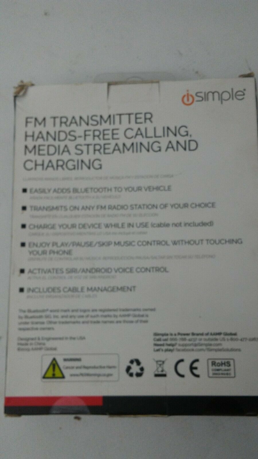 iSimple-Bluetooth Transmitter BTHFS430 - Fresh Stock Dated February 2026