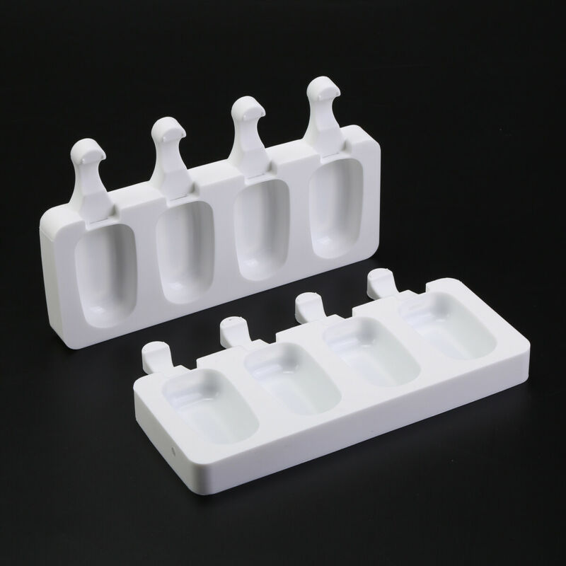 4Pack Cell Popsicle Molds Silicone DIY Frozen Ice Cream Mold Ice Lolly Pop Maker - Fresh Stock Dated December 2025