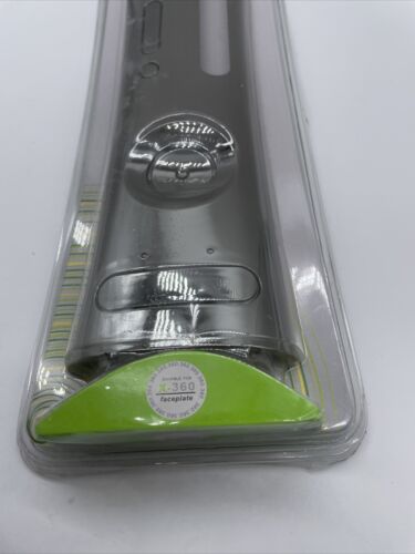 Authentic Xbox 360 Console System Front Faceplate Black Carbon Fiber NIP - Fresh Stock Dated December 2025