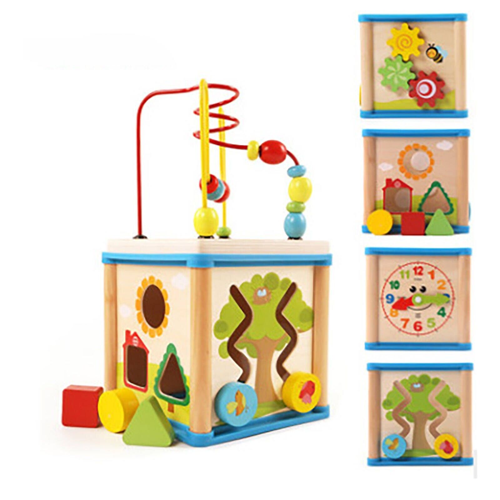 Four Sided Multifunctional Jewelry Box Baby Beading  Baby And Child Wooden - Fresh Stock Dated February 2026