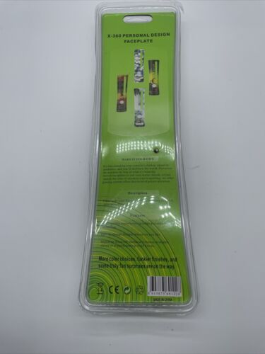 Authentic Xbox 360 Console System Front Faceplate Black Carbon Fiber NIP - Fresh Stock Dated December 2025