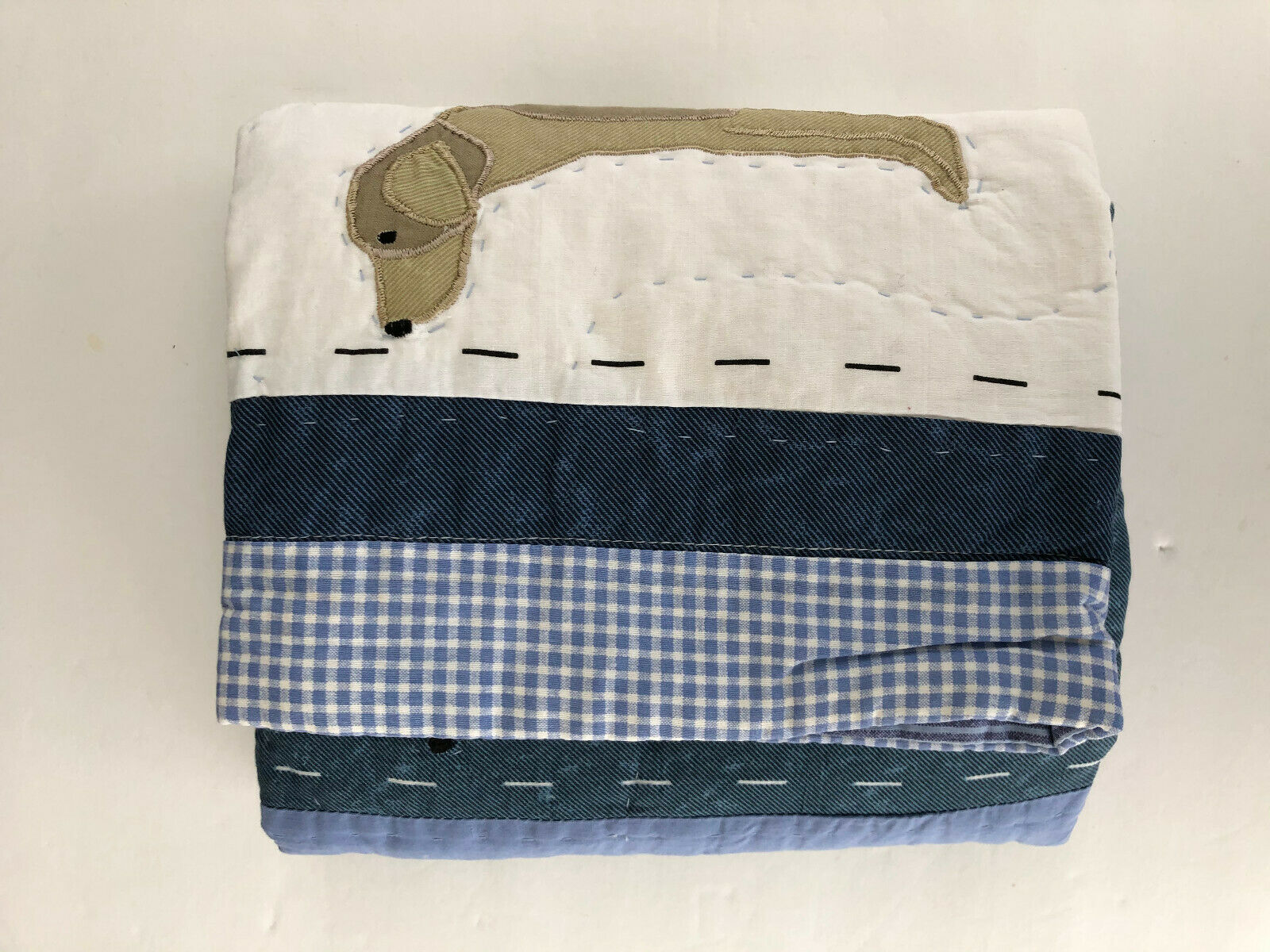 quilted SHAM *appliqued PUPPY DOGS * standard*  * NIP - Fresh Stock Dated December 2025