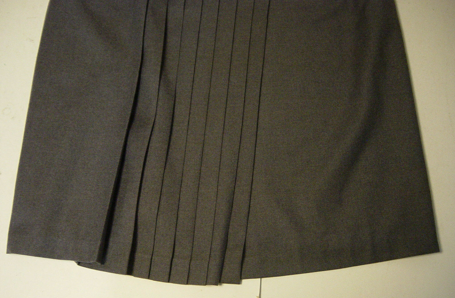Harve Benard Womens Wrap Skirt Gray Wool 14 Pleated Lined Pockets Long Midi Vtg - Fresh Stock Dated March 2026