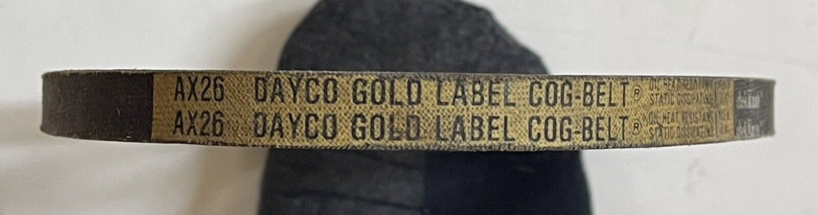 AX26 DAYCO GOLD LABEL COG BELT-(DIRTY)-POWER EQUIPMENT/LANDSCAPING-NEW - Fresh Stock Dated February 2026