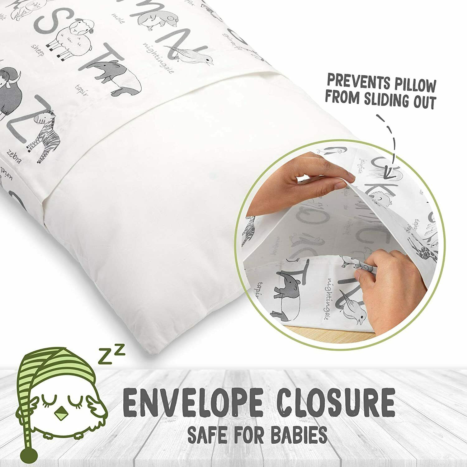 Toddler Pillowcase For 13X18 Pillow - Organic Toddler Pillow Case for Girl, Boy - Fresh Stock Dated December 2025