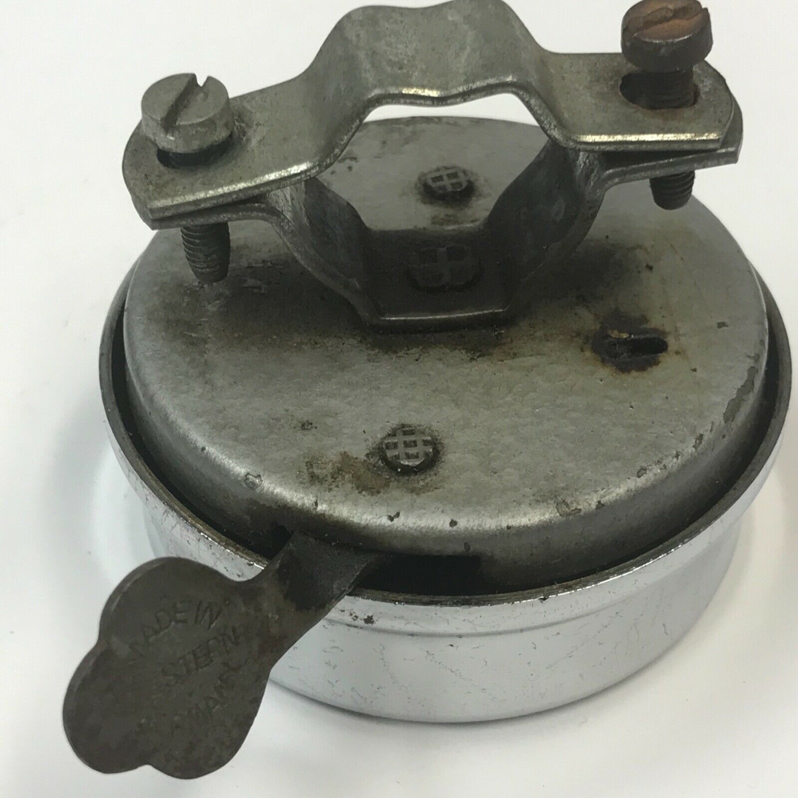 Vintage Bicycle Handlebar Bell Saint Christoper Sancte Christophore Germany - Fresh Stock Dated December 2025