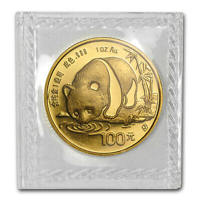 1987-S China 1 oz Gold Panda BU (Sealed) - SKU #10433 - Fresh Stock Dated February 2026