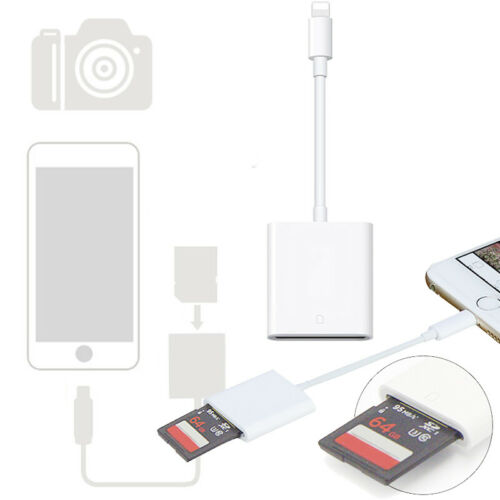 For iPad iPod Iphone IOS Reader Read SD Memory Card Adapter For Camera Card US - Fresh Stock Dated December 2025