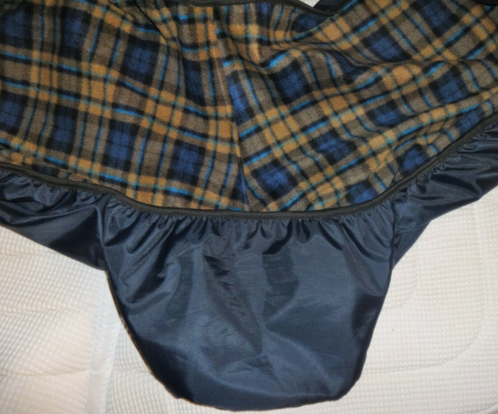 DOVER English BLUE Saddle Cover - Fitted - Vinyl, Soft Flannel - NICE - Fresh Stock Dated December 2025