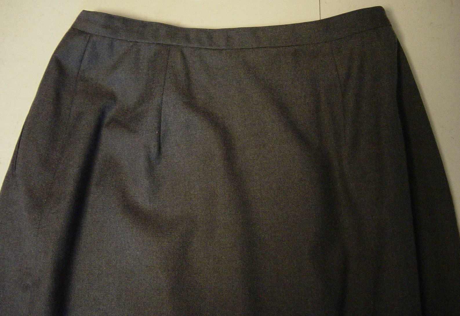 Harve Benard Womens Wrap Skirt Gray Wool 14 Pleated Lined Pockets Long Midi Vtg - Fresh Stock Dated March 2026