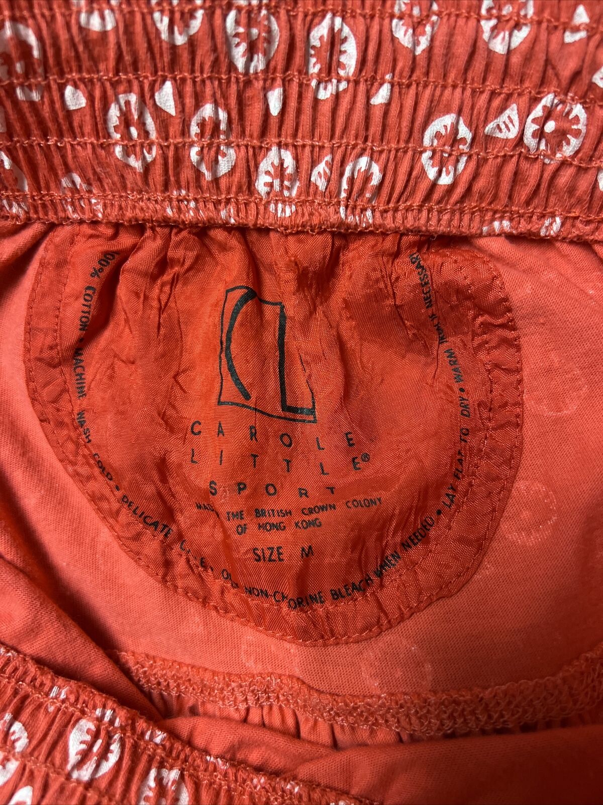 Carole Little Sport Vintage Red White Printed Midi Skirt Size M - Fresh Stock Dated March 2026