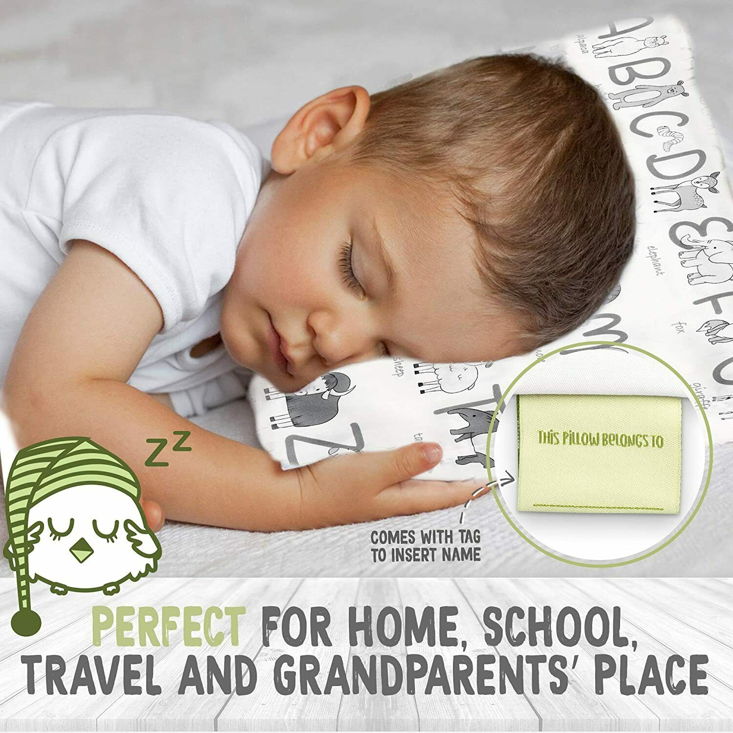 Toddler Pillowcase For 13X18 Pillow - Organic Toddler Pillow Case for Girl, Boy - Fresh Stock Dated December 2025