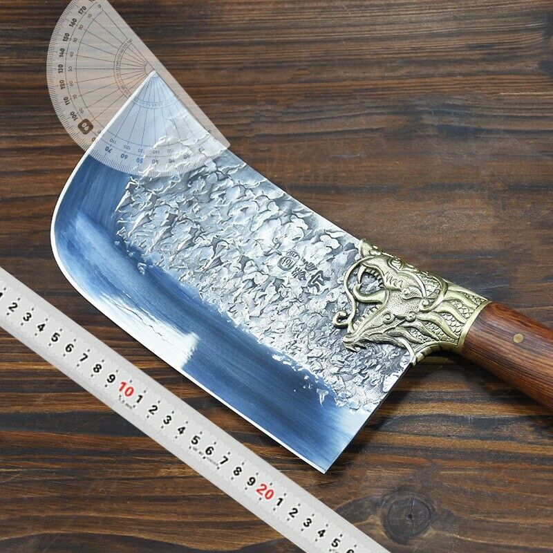 Kitchen Chef knife Handmade fixed blade cleaver sharp Figured meat knives Tools - Fresh Stock Dated December 2025
