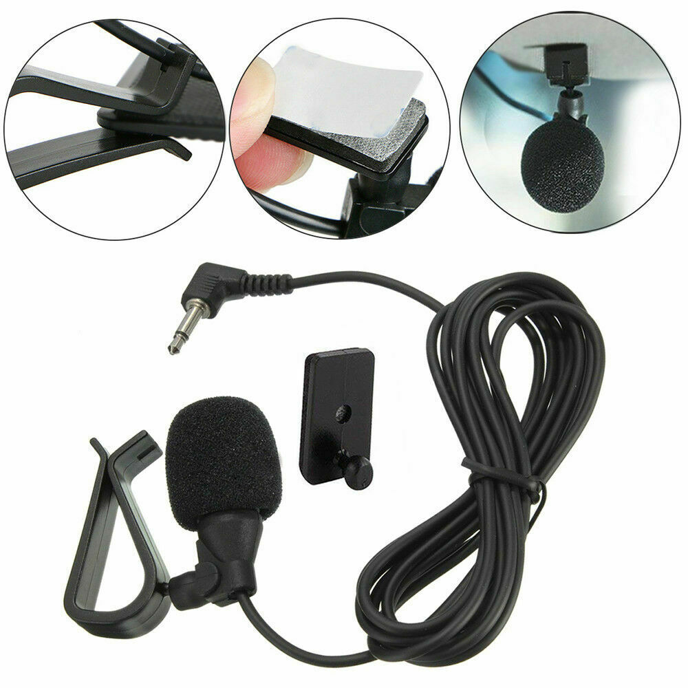 2.5mm Microphone For Car Stereo GPS DVD Bluetooth Enabled External Mic Fast Ship - Fresh Stock Dated December 2025