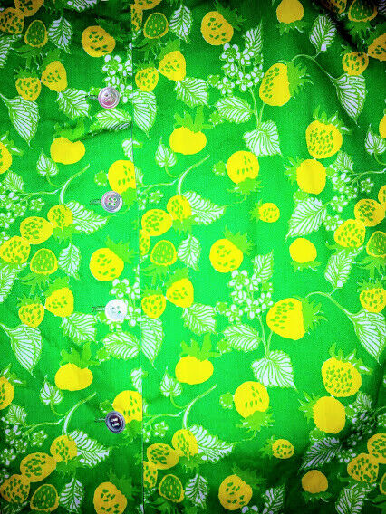 WOMENS XL VINTAGE LILLY PULITZER LEMON GREEN BUTTON FRONT SKIRT 1980S PALM BEACH - Fresh Stock Dated February 2026