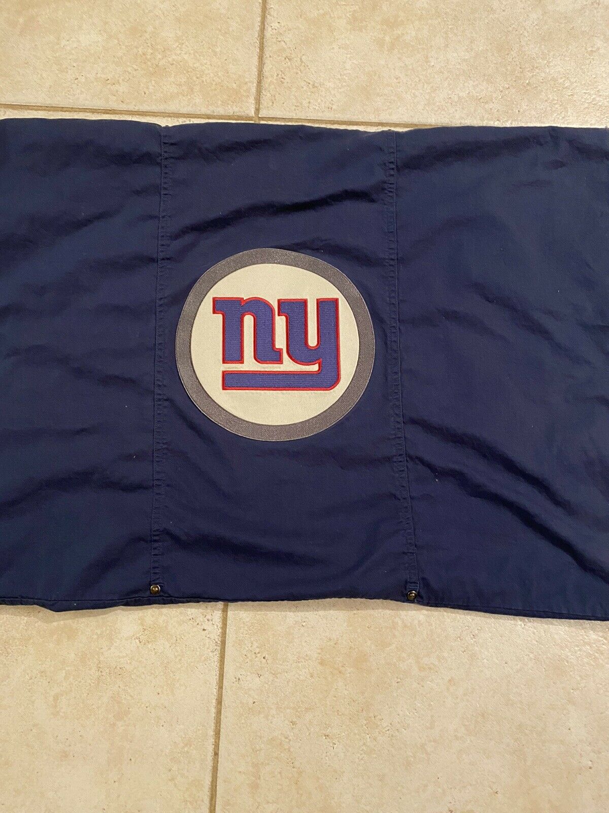 Pottery Barn Teen NFL Patch Sham Standard Blue NY Giants EUC - Fresh Stock Dated January 2026