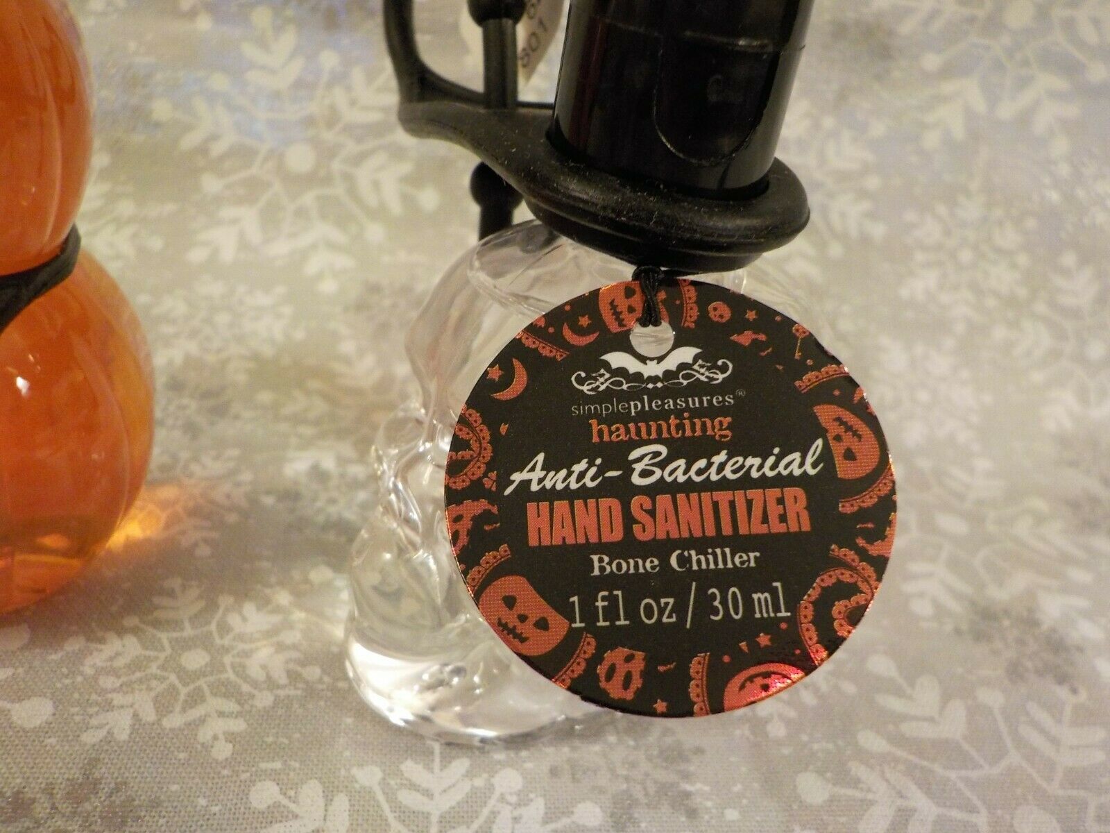 Cracker Barrel Hand Sanitation  Halloween - Skull - Pumpkin - NEW W/Tags - Fresh Stock Dated February 2026