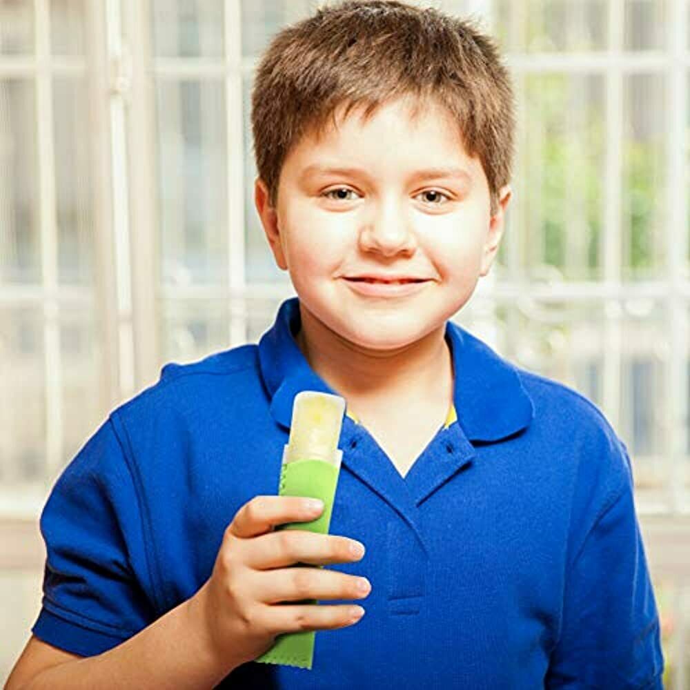 16 Pieces Popsicle Holders Bags, Ice Neoprene Insulator Sleeves Freezer Sleeves, - Fresh Stock Dated February 2026