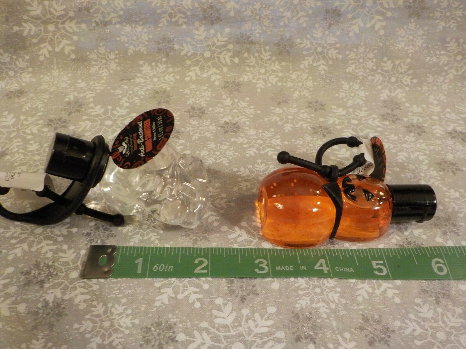 Cracker Barrel Hand Sanitation  Halloween - Skull - Pumpkin - NEW W/Tags - Fresh Stock Dated February 2026