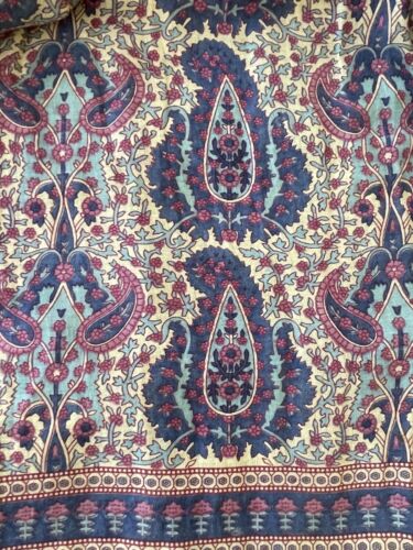 Vintage Indian Skirt Sheer Cotton Gauze Floral Block Print Hippie Boho Hippy - Fresh Stock Dated March 2026