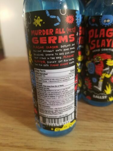 Ballsy Plague Slayer Hand Sanitizer  4 oz. - Fresh Stock Dated February 2026