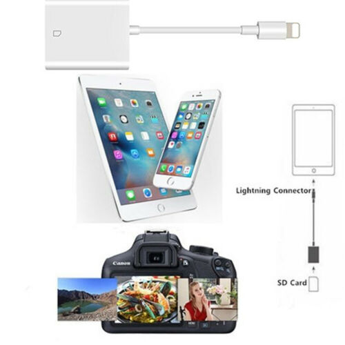 SD Card Reader for iPad iPhone11 XS XR 8 Camera Memory Card Adapter - Fresh Stock Dated December 2025