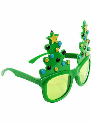 Christmas Tree Sunglasses Ugly Sweater Party Glasses Green Tacky Xmas Holiday - Fresh Stock Dated February 2026