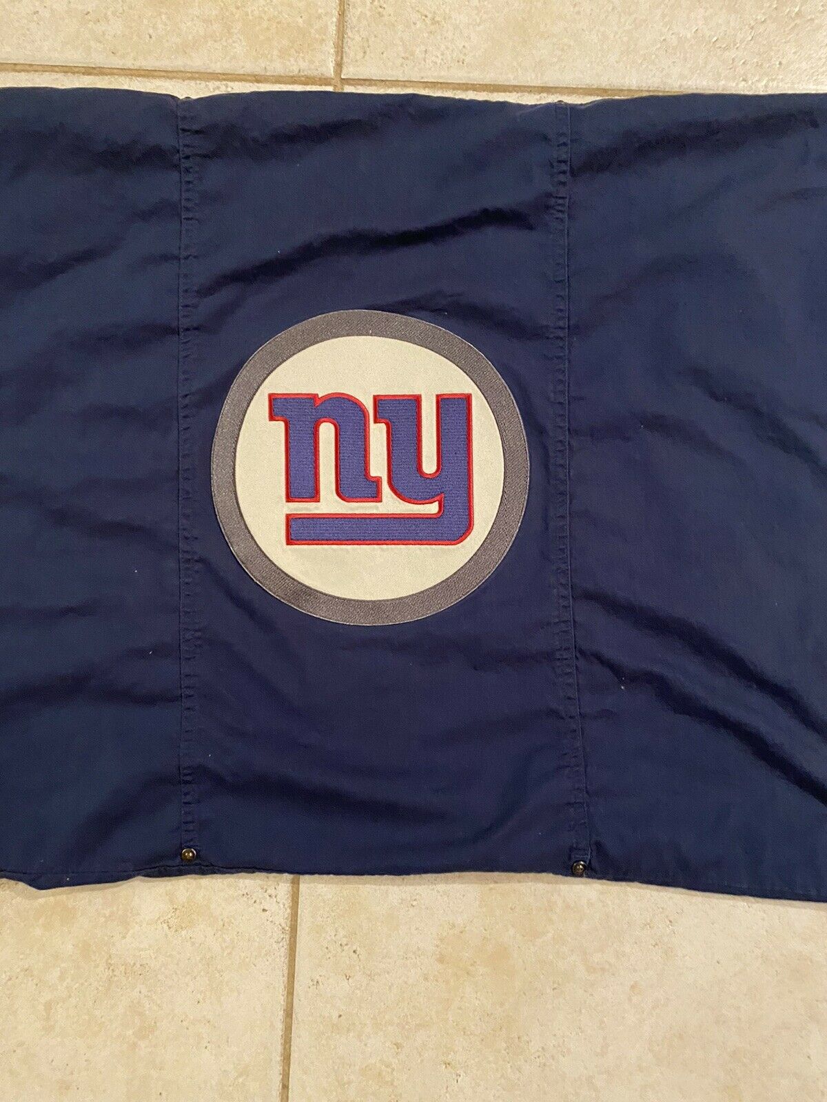 Pottery Barn Teen NFL Patch Sham Standard Blue NY Giants EUC - Fresh Stock Dated January 2026