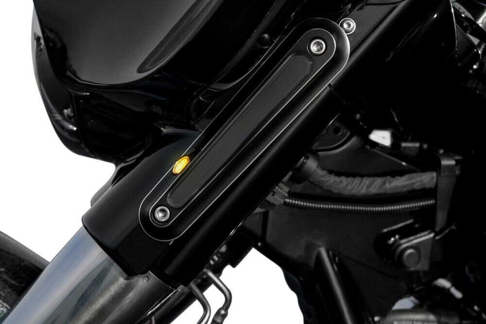 Kodlin USA Black Legit Elypse Turn Signals Harley Touring 94-Up K68467 - Fresh Stock Dated February 2026