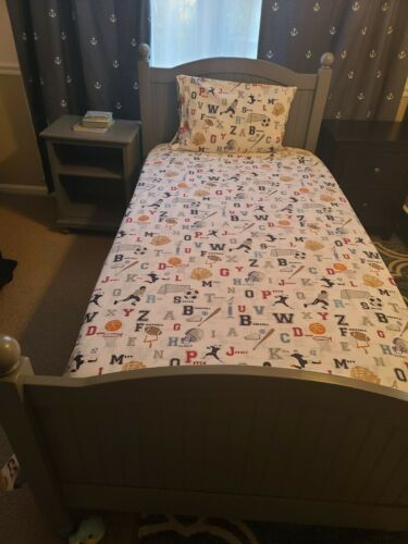 Pottery Barn Kids Liam twin quilt and shame - Fresh Stock Dated December 2025