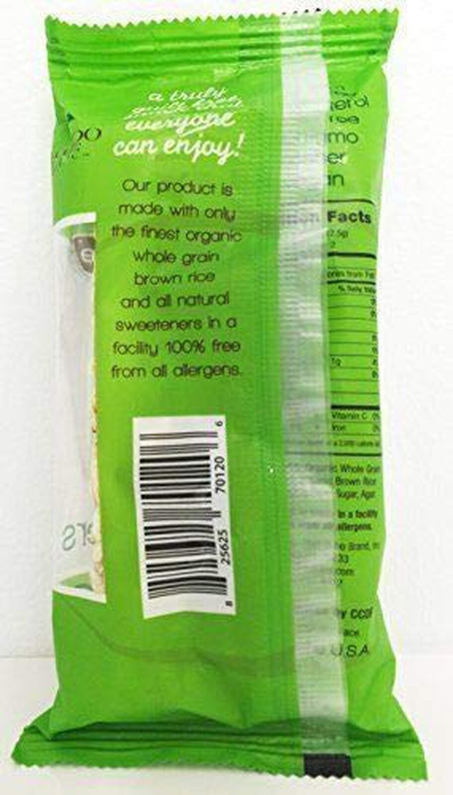 Bamboo Lane Organic Brown Rich Crunchy Rice Rollers 8-2 Packs - Fresh Stock Dated February 2026