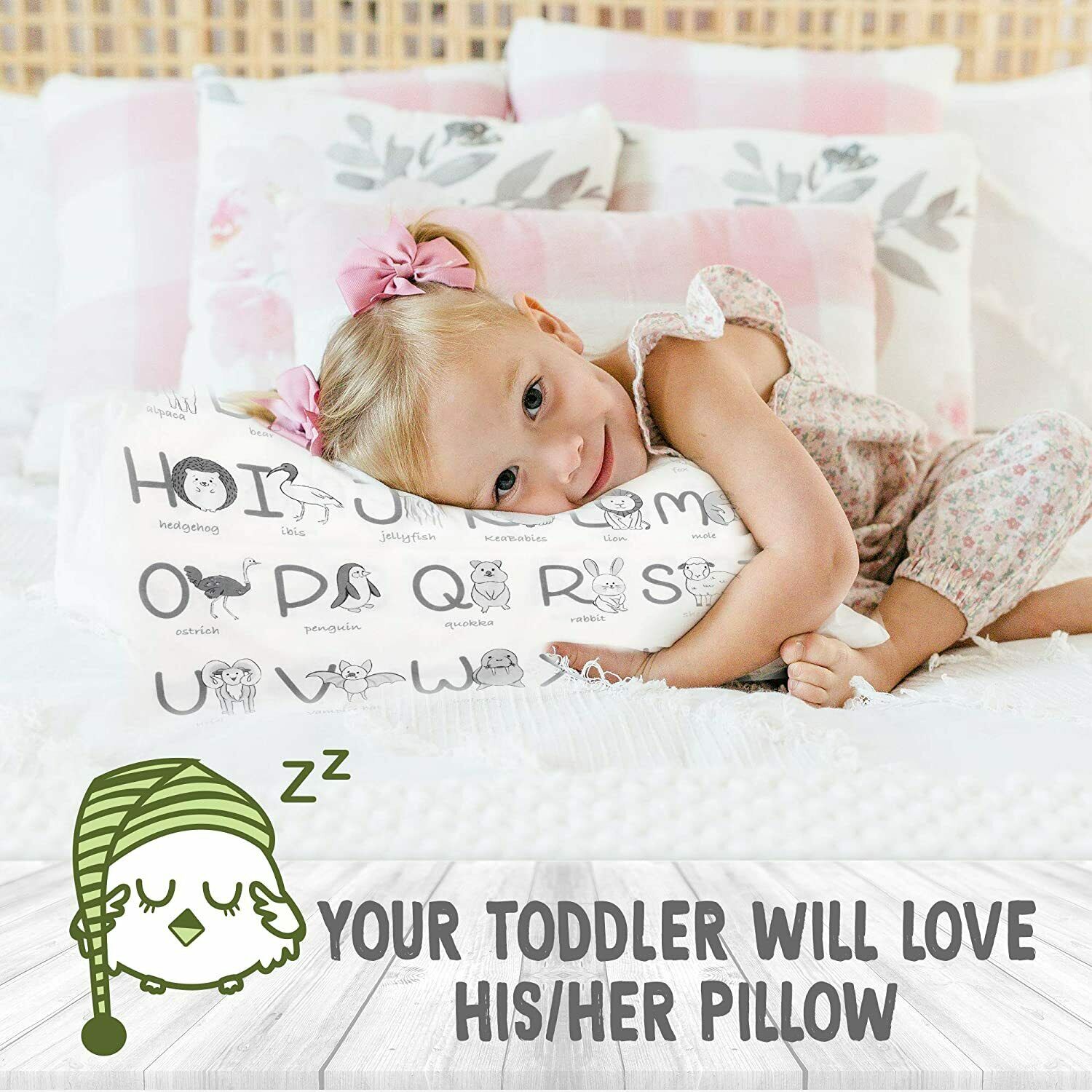 Toddler Pillowcase For 13X18 Pillow - Organic Toddler Pillow Case for Girl, Boy - Fresh Stock Dated December 2025