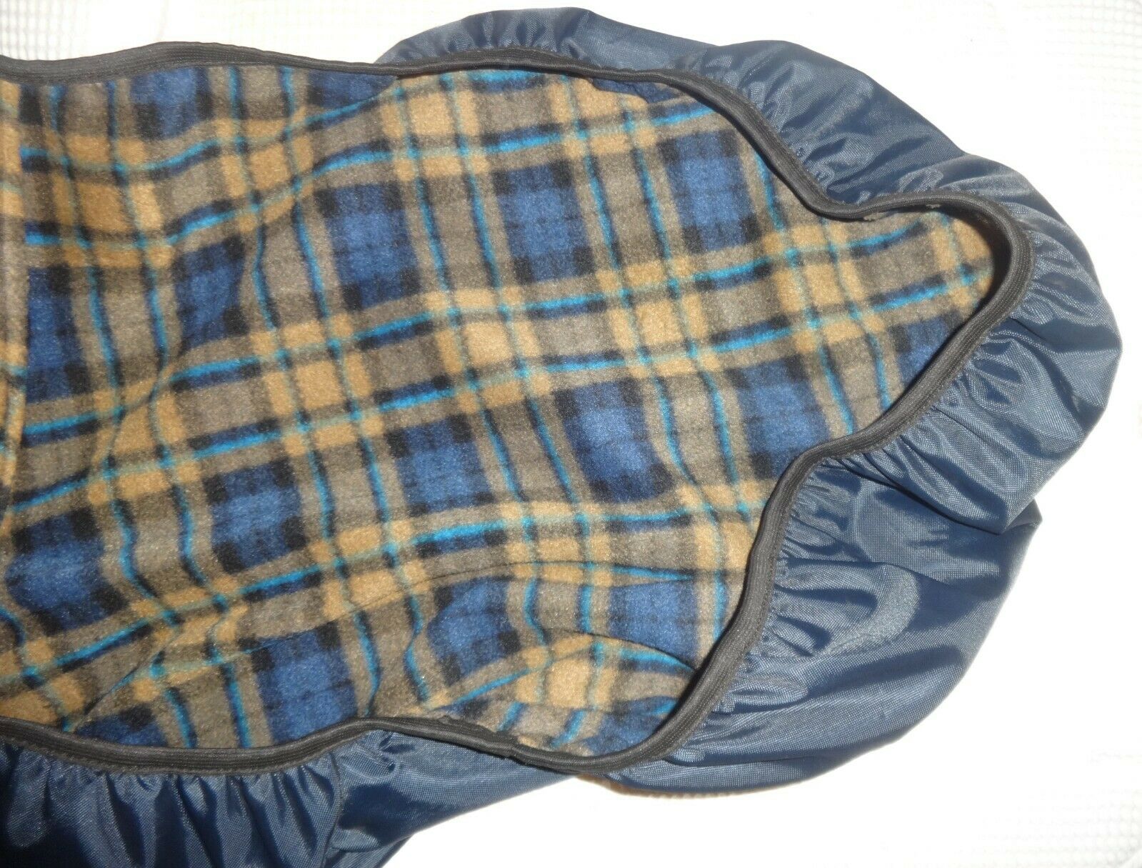 DOVER English BLUE Saddle Cover - Fitted - Vinyl, Soft Flannel - NICE - Fresh Stock Dated December 2025