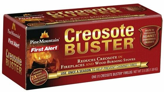 (2) ea Pine Mountain 525-160-881 Creosote Buster Chimney Cleaning Fire Log - Fresh Stock Dated December 2025