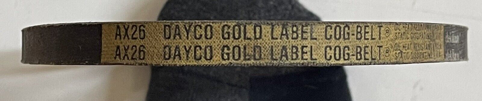 AX26 DAYCO GOLD LABEL COG BELT-(DIRTY)-POWER EQUIPMENT/LANDSCAPING-NEW - Fresh Stock Dated February 2026