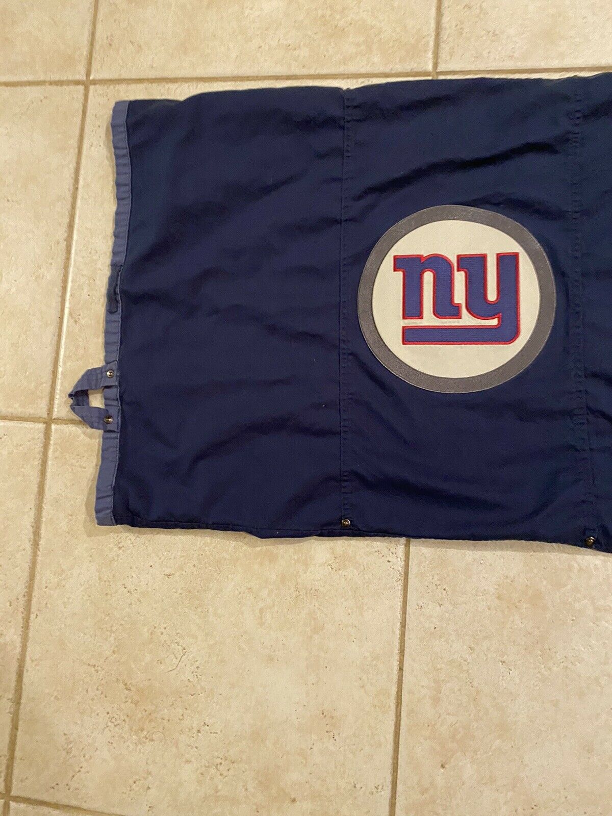 Pottery Barn Teen NFL Patch Sham Standard Blue NY Giants EUC - Fresh Stock Dated January 2026