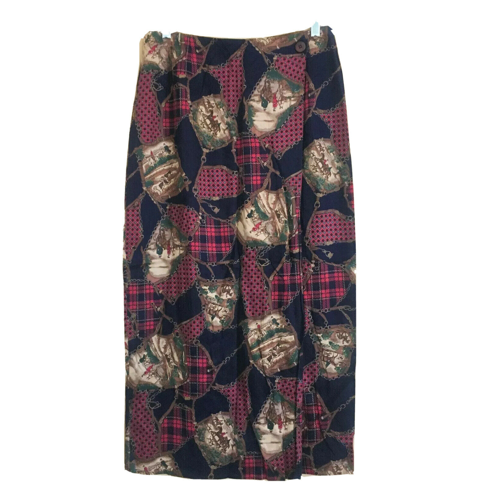 VTG J.G. Hooks Equestrian Horse Riding Hunt Faux Wrap Midi Skirt Size 10 - Fresh Stock Dated February 2026